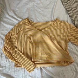 Yellow striped long sleeve